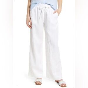 White linen pants. Size Large.